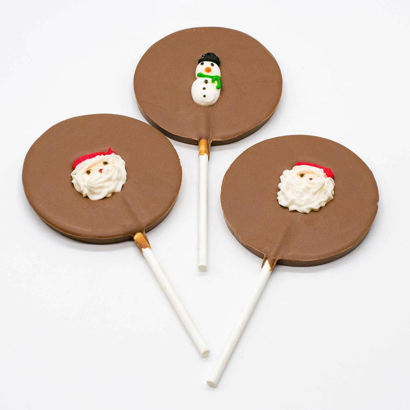 Milk Chocolate Decorated Circle Pop