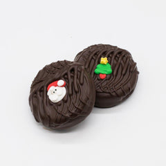 Holiday Decorated Oreos, (Sugar Decoration); 4 Piece Gold Box