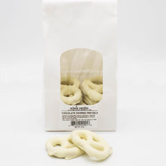 Wilson Candy Ivory Chocolate Covered Pretzel Twists - 8oz Bag