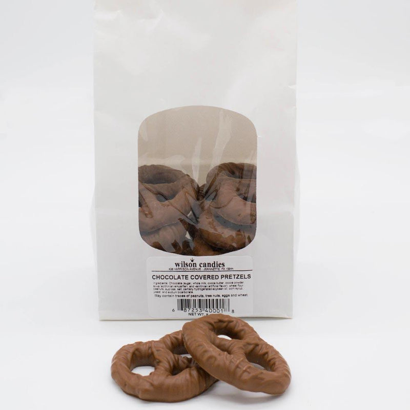 Wilson Candy Milk Chocolate Covered Pretzel Twists - 8 oz. Bag